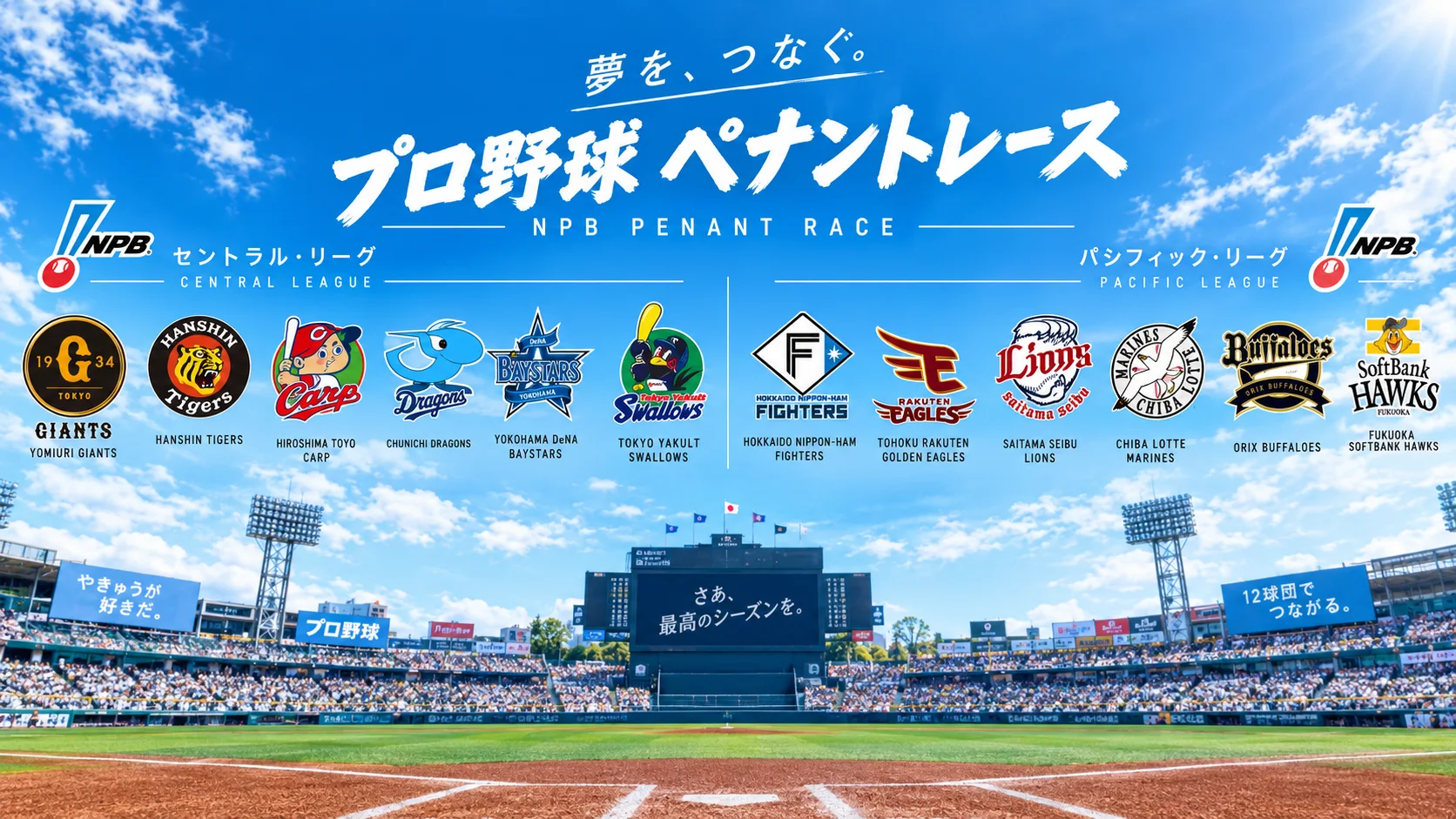 2026プロ野球ペナント大詰め！優勝決定日とマジック「4」