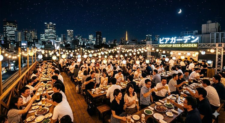 本日から銀座の空にメキシコの風！「美しくなるビアガーデン」